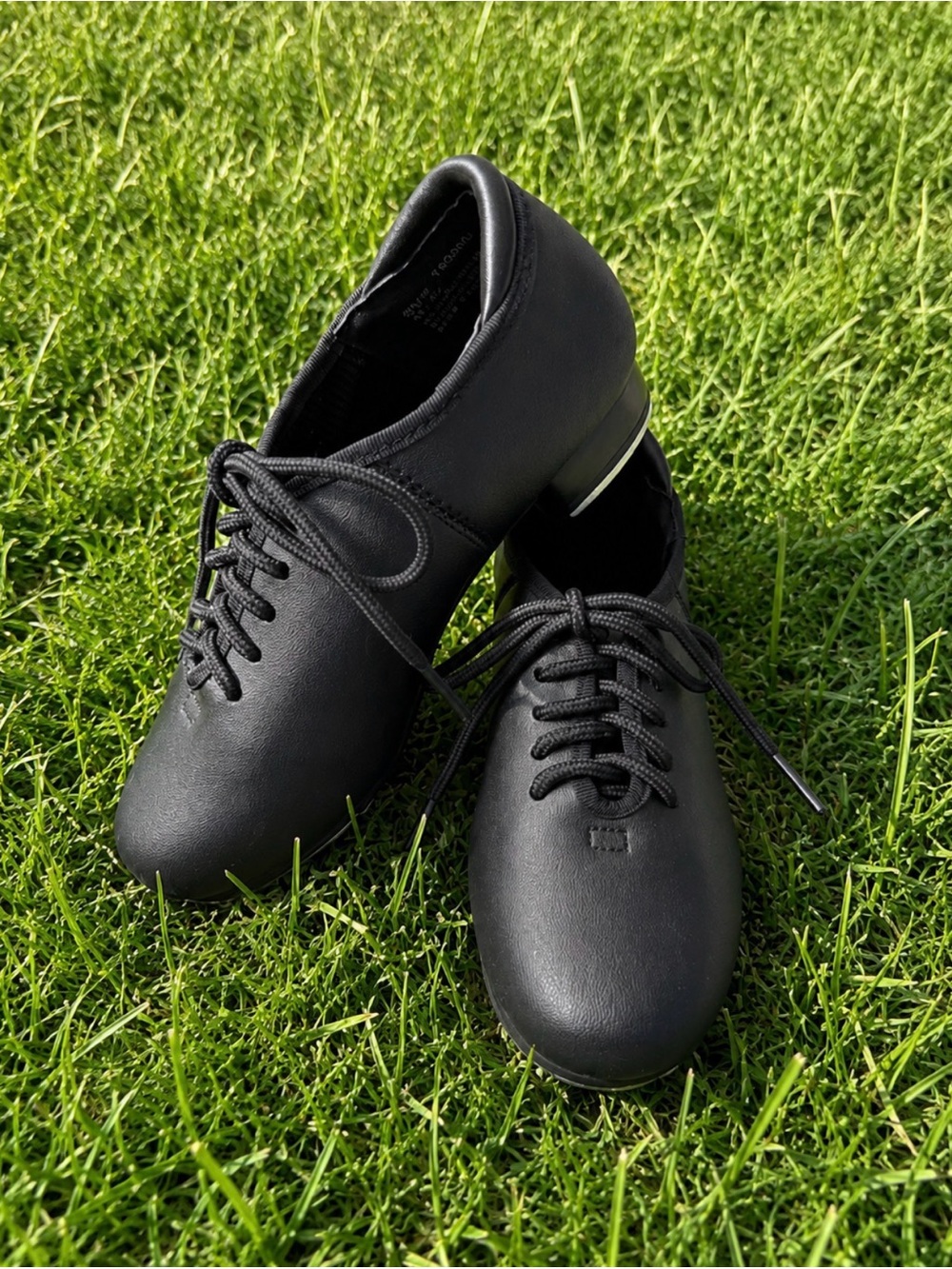 Theatricals Lace Up Tap Shoes Size 9.5 Black